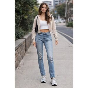 True Religion Jennie Curvy‎ Skinny Jeans Women Blue Denim Size 29